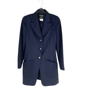 Chanel Jacket Women's Coco Mark Coco Button Outerwear Apparel Clothes Chanel 36